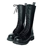 Knightsbridge 20 Trous Gothique Bottes avec embout en acier BOTTES DE COMBAT Chaussures noir différentes tailles