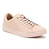 Lacoste Women's Carnaby Evo 118 1 G Nubuck Lace Up Trainer Light Pink-Pale Pink-7 Size 7