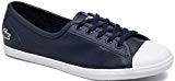 Lacoste Ziane Navy White Femmes Cuir Formateurs Chaussures