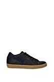 Leather Crown Sneakers Homme - (MLC09NERODENIM) EU