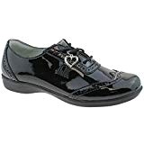 Lelli Kelly LK8281 (DB01) Kimberly Black Patent Brogue School Shoes F Width-35 (UK 2.5)