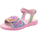 Lelli Kelly Rainbow Hearts Sandal Multi Textile Infant Strap Sandals