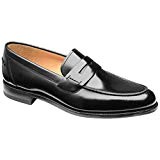 Loake Mens 256B Black Leather Shoes 42 EU