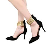❤️luoluoluo❤️ Mode Femme Couleur Unie Paillette Chaussures Pointues Chaussures à Talons Hauts/Forme Bouche Haute Talons Sandales en Cristal Pente Talon ...