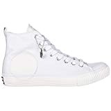 MCQ Alexander McQueen Chaussures Baskets Sneakers Hautes Homme Plimsoll Blanc