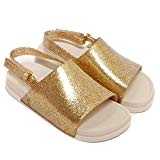Melissa Shoes Mini Beach Slide Sandal, Gold Glitter