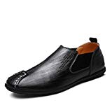 Moccasin pour homme, Gracosy Cuir Casual Chaussure Bateau A Enfiler Design Casual Loafers Chaussures de Ville Urban fait à la ...
