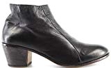 MOMA Chaussures Femme Bottines 39801-1A Kenia Nero Cuir Made In Italy Nouveau