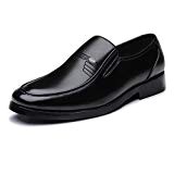 MXNET Classique Hommes Chaussures, Mocassins en Cuir PU Slip-on Doux Doux Business Doublure Respirante Oxfords pour Les Hommes