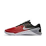 NIKE Chaussures metcon 3 Sneaker Chaussures de sport pour homme 46 University Red/Wolf Grey/Black