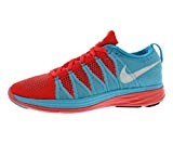 Nike Flyknit Lunar 2 Women's Running Shoes Size US 9.5, Bright Crimson/White/Polarized Blue, 41 M EU/7 M UK