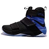 Nike Lebron Soldier 10 Mens Basketball Shoes, Noir/Noir- jeu Royal, 42.5 D(M) EU/8 D(M) UK
