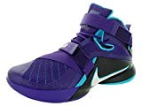 Nike Men's Lebron Soldier IX Basketball Shoe, Court Purple/White/Blk/Bl Lgn, 44.5 D(M) EU/9.5 D(M) UK