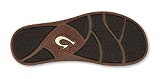 OluKai Mohalu - Mens Leather Sandals DK Wood/DK Wood - 14