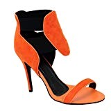 Onfly New Chaussures pour Femmes PU Confort d'été Sandales Chaussures de Marche Talon Stiletto Pointé Talon Mariage/Fête et Soirée/Robe Formel ...