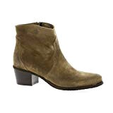 Pao Boots Cuir Velours Taupe
