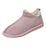 Peau de Mouton Chaussons - Cendrillon Rose Chaussures Femmes Chaussons Chaussures avec Laine