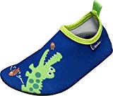Playshoes Badeslipper, Badeschuhe Krokodil, Chaussures pour Sports Aquatiques Mixte Enfant