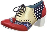 Poetic Licence by Irregular Choice Clara Bow, Brogues Femme, Navy/Mustard