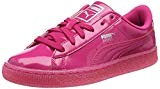 Puma Basket Patent Iced Glitter Jr, Sneakers Basses Mixte Enfant, Rose Bonbon