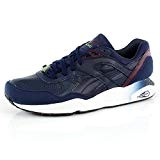 Puma R698 LEATHER Chaussures Mode Sneakers Homme Cuir Bleu Trinomic