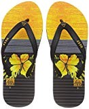 Reef Switchfoot Prin Black/Yellow, Tongs Homme