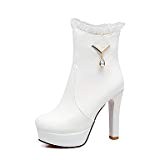 RTRY Chaussures pour femmes de similicuir Printemps Hiver / Cowboy bottes Western Bottes Mode Boots Talon bout rond bottes / ...
