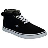 Russell Athletic Mid Cut Mens Casual Classic Hi Top Plimsoll Trainers Black