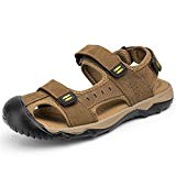 Sandales de plein air pour hommes grande taille sport randonnée sandales à séchage rapide de protection Toecap chaussures d'été marron, ...