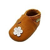 Sayoyo fleur de prunier chaussures de bébé en cuir souple chaussures semelle douce