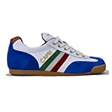 Serafini Sneakers Uomo, FLATCAPRIFLA03*/White/Blu,Banda Italia, Colore Bianco Blu, In Pelle, Capri, Nuova Collezione Primavera Estate 2018