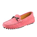 Shenduo Classic, Mocassins Femme Daim - Loafers Multicolore - Chaussures Bateau & de Ville Confort D7062