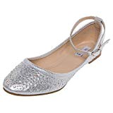 SHOEZY New Femmes Perles mariage Comfort Casual Satin Ballerines Chaussures