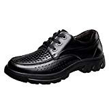 SK Studio Mocassins pour Hommes Cuir Loafers Chaussures de Conduite Noir Grande Taille Bateau Chaussure à Lacets