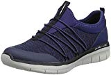 Skechers Synergy 2.0-Simply Chic, Baskets Enfiler Femme, Noir/Multicolore