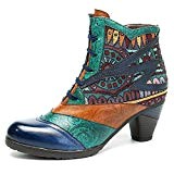 Socofy Bottes Femmes, Mustang en Cuir Chaussures de Ville Talons Hauts Bottines Boots Originales Chic Printemps 2018, Design Original à ...