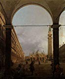 Steve Art Gallery Piazza S.Marco verso la basilica,dall'angolo,Canaletto,46.5x38cm