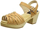 Swedish Hasbeens Braided High, Sandales Bout Ouvert Femme