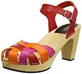 Swedish Hasbeens Pearl Sky High, Sandales Bout Ouvert Femme