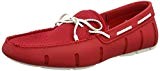 Swims Braided Lace Loafer, Chaussures Bateau Homme, Red