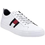 Tommy Hilfiger Flag Detail Leather Sneaker, Sneakers Basses Homme