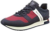 Tommy Hilfiger Printed Material Mix Runner, Sneakers Basses Homme, RWB