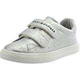 Tommy Hilfiger T1A4-00238-0067 Silver Leather Infant Trainers