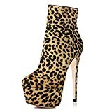 uBeauty - Bottes Femme - Plateforme Bottes - Boots High Heels - Chaussures Classiques