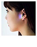 Vale® Boucles d'oreilles LED Light Up Couronne Glowing inoxydable en cristal Oreille Goutte Stud Oreille