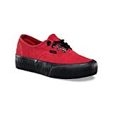 Vans Chaussures Authentic Platform - Embossed Rococco/Red Black-Rouge