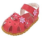 Voberry® Enfants Filles Soft Chaussures Bébé Filles Sandales Chaussures Plates de Fleur de Fond Romantique Sandales Princesse Chaussures