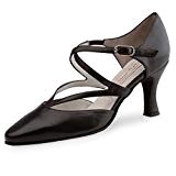 Werner Kern Femmes Chaussures de Danse Fabiola 6.5 - Cuir Noir - 6.5 cm