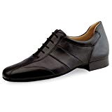 Werner Kern Hommes Chaussures de Danse 28021 - Cuir Noir - 2 cm Ballroom