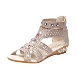 Xinxinyu Sandales Chaussures Femme ❤️ Mode Peep Toe Ete Sandales Femmes Tongs Plateforme Chaussures